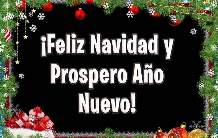 Felices fiestas y prospero 2025